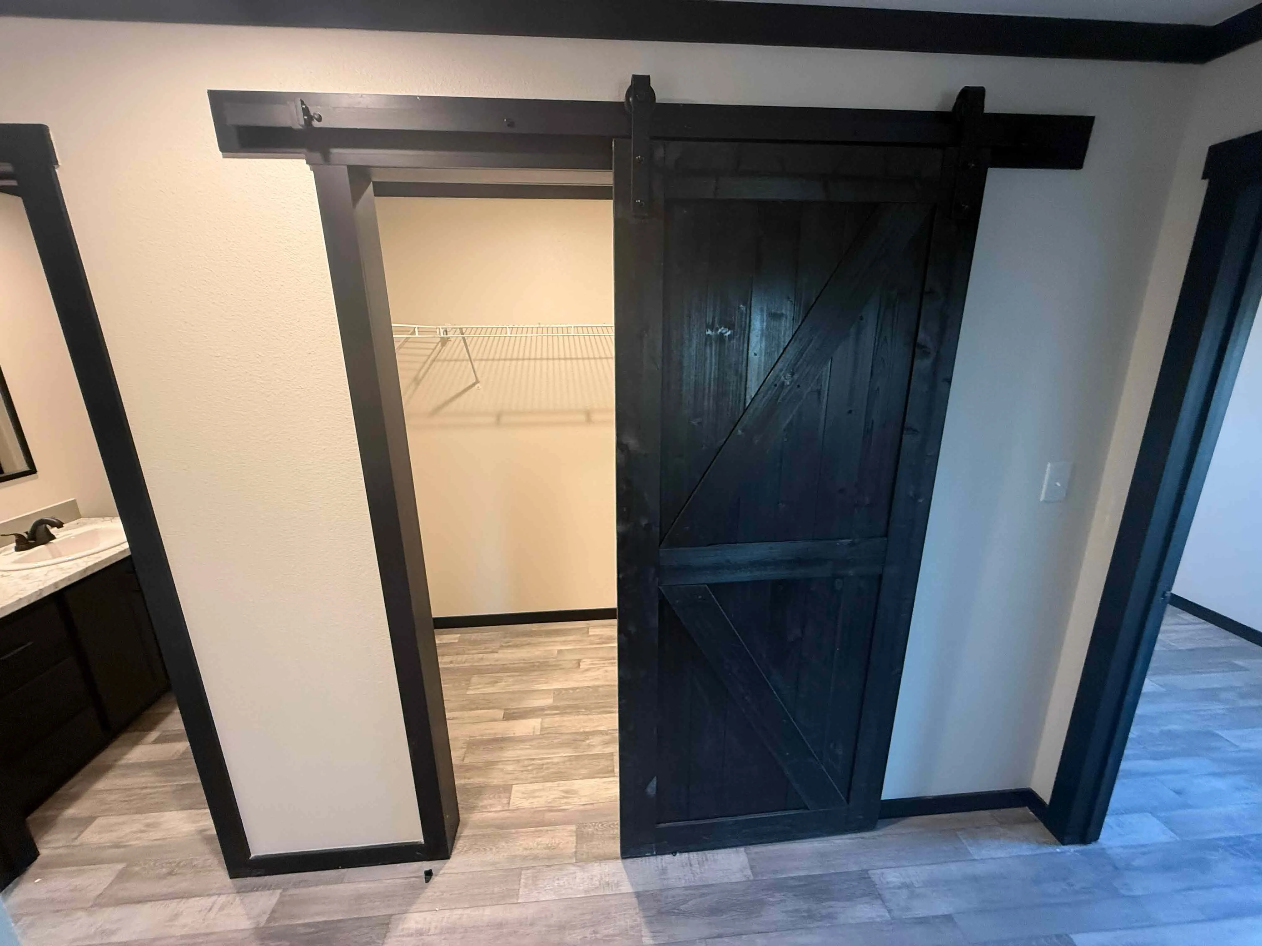 farm door walk in closet manufactured home builders in texas with marathon homes breckenridge tx